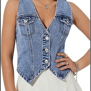 Denim Sleeveless Top